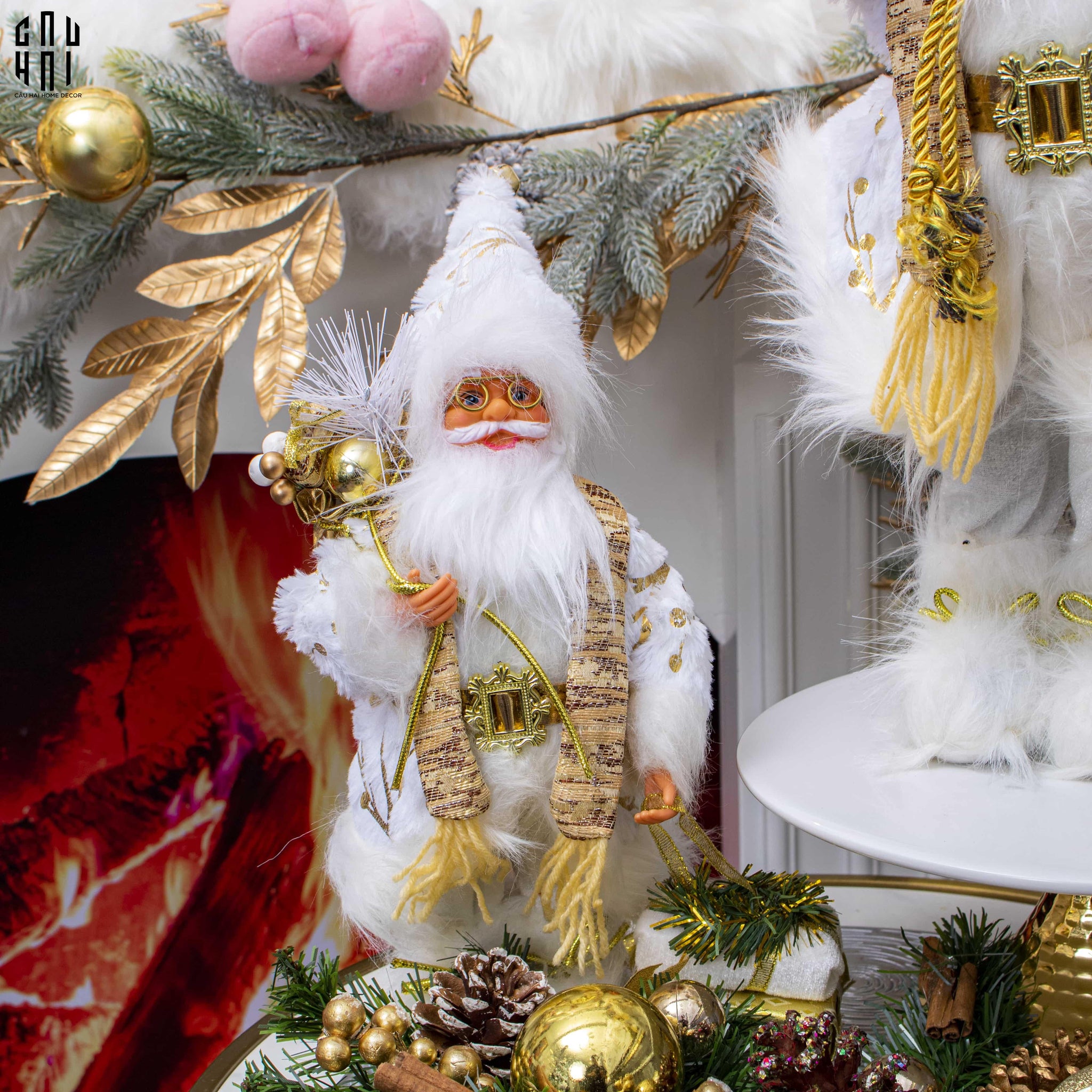 Ông Già Noel - White Santa Claus Size S-TRANG TRÍ GIÁNG SINH-CẬU HAI HOME DECOR
