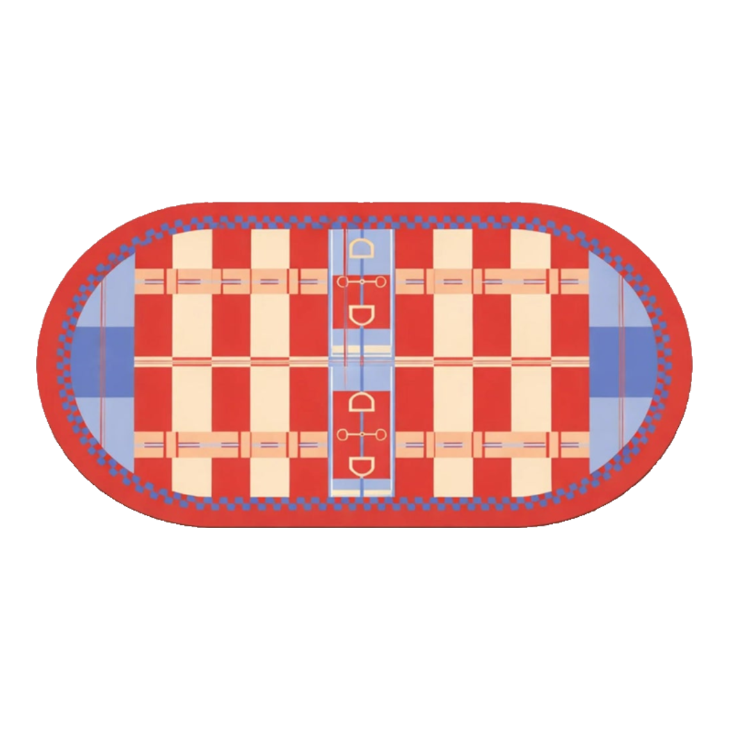 Thảm Cửa / Bathroom Micro-Nappa Gen8 45x90 Rouge Vermillion Équestre Horsebits Signature-Thảm cửa / bathroom-CẬU HAI HOME DECOR-CẬU HAI HOME DECOR