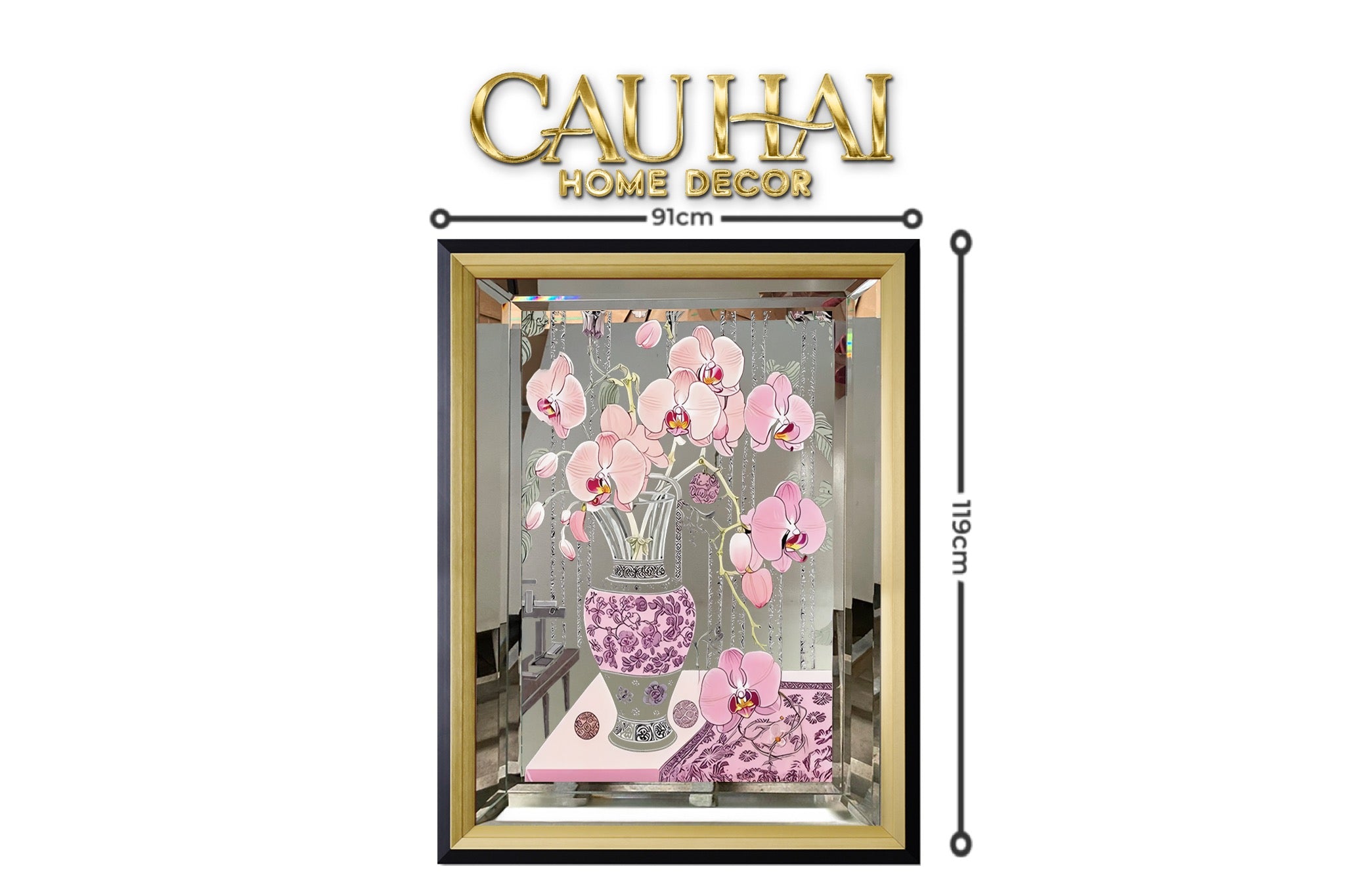 ranh Gương Uv Gen5 Flora De Fortune Fleur Romance 108x108-CẬU HAI HOME DECOR