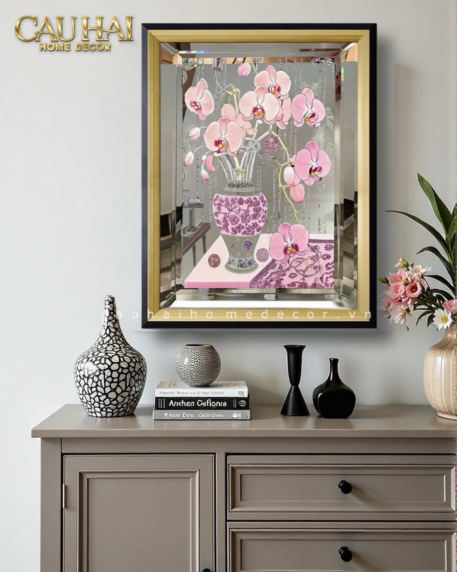 ranh Gương Uv Gen5 Flora De Fortune Fleur Romance 108x108-CẬU HAI HOME DECOR
