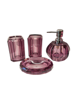 Set Nha Tam Acrylic 4 Mon Lavender Gemstone Bathroom Vanity Set 4pcs