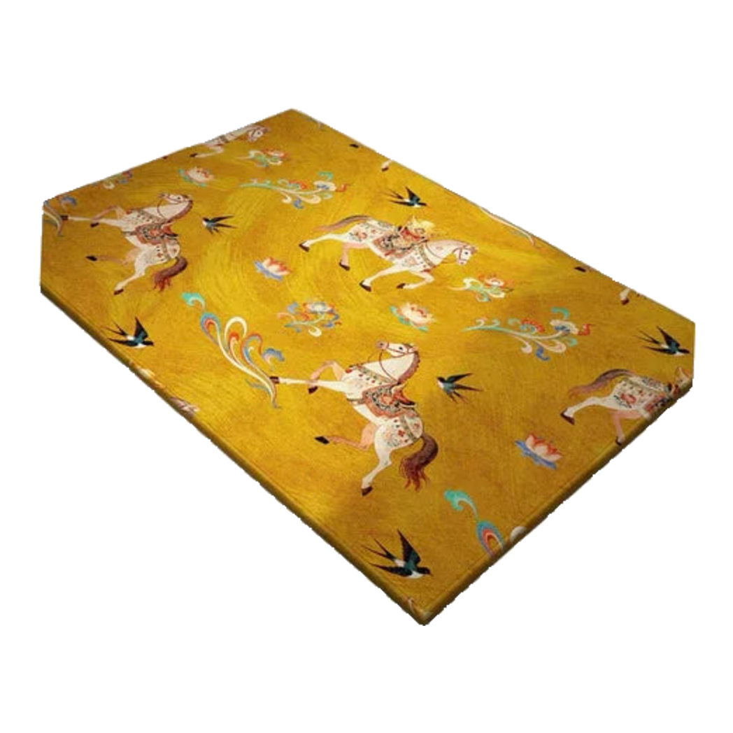 Thảm Cửa Nhung Bỉ 80x100 - Kim Mã Tam Bảo - Triptyque Fortune Chevaux-THẢM CỬA-CẬU HAI HOME DECOR-CẬU HAI HOME DECOR