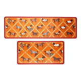 Set Thảm Bếp Microfiber 45x75/150 Vermilion Diamond Patchwork Équestre-THẢM BẾP-CẬU HAỊ HOME DECOR-CẬU HAI HOME DECOR