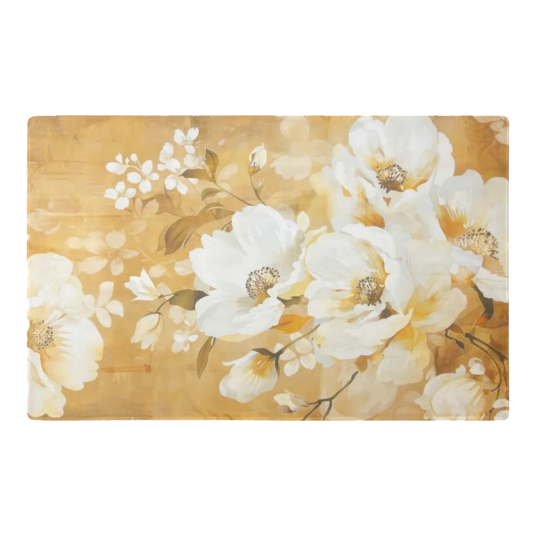 Thảm Cửa Nhung Bỉ 80x120 - Pivoine D’Ivoire Petal Serenity-THẢM CỬA-Đối tác tại Trung Quốc theo từng đơn đặt hàng-CẬU HAI HOME DECOR