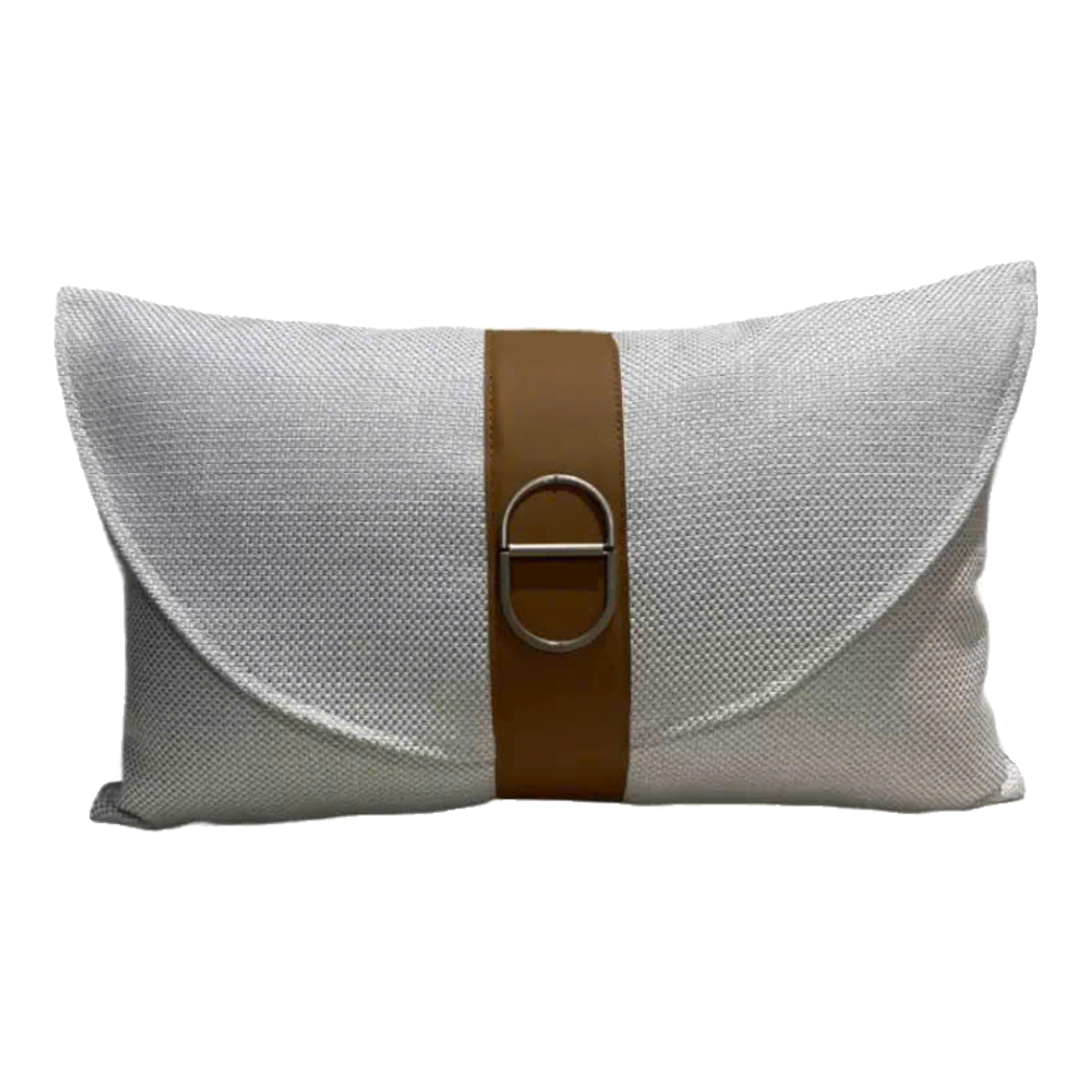 Gối Sangle Boucle Camel Greige 30x50