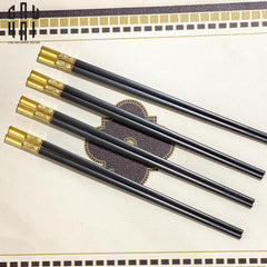 Set 10 Đôi Đũa Sợi Thuỷ Tinh - Amber Black Chopsticks 27cm-Dinner Cutlery Set Dao Muỗng Nĩa-CẬU HAI HOME DECOR