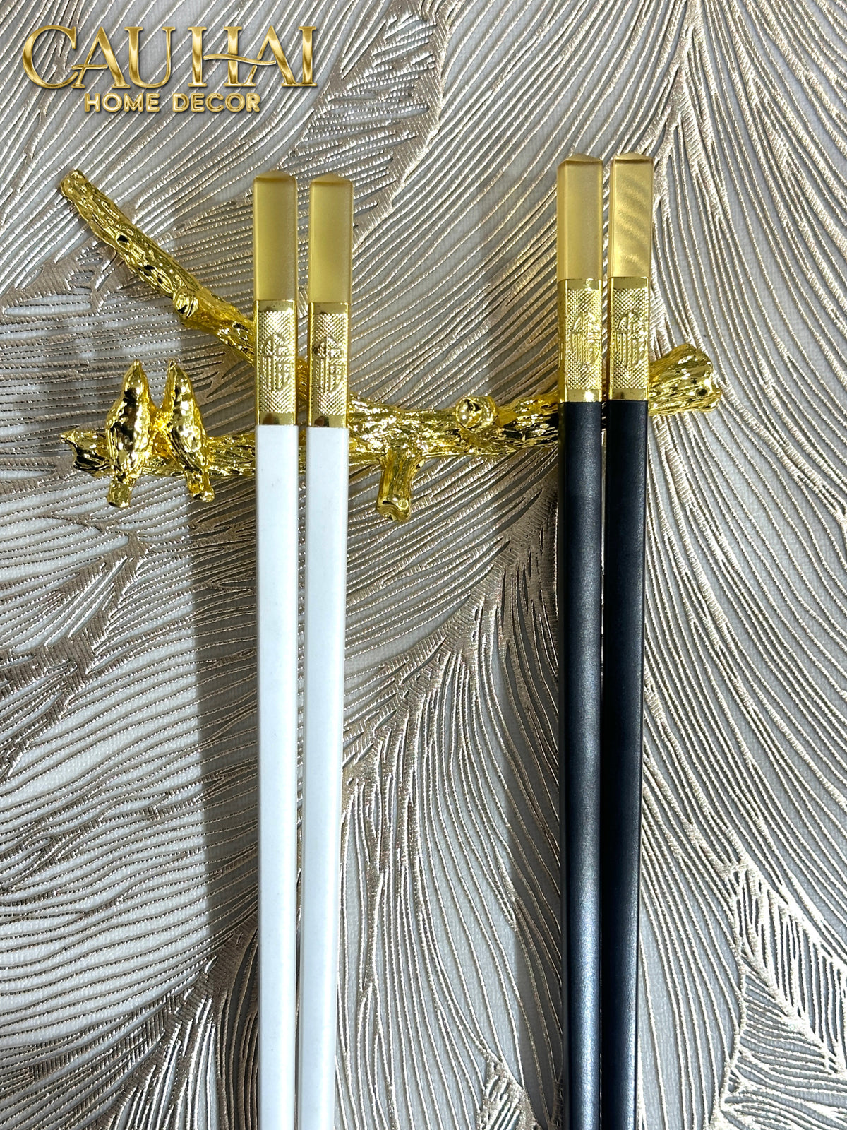 Set 10 Đôi Đũa Sợi Thuỷ Tinh - Amber Black Chopsticks 27cm-Dinner Cutlery Set Dao Muỗng Nĩa-Đối tác tại Trung Quốc theo từng đơn đặt hàng-CẬU HAI HOME DECOR