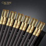 Set 10 Đôi Đũa Sợi Thuỷ Tinh - Amber White Chopsticks 27cm-Dinner Cutlery Set Dao Muỗng Nĩa-Đối tác tại Trung Quốc theo từng đơn đặt hàng-CẬU HAI HOME DECOR
