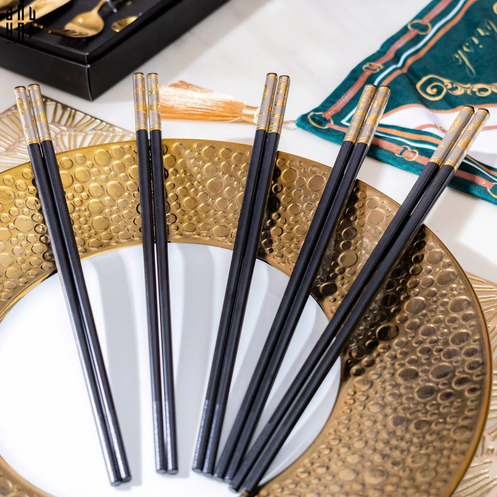 Set 10 Đôi Đũa Sợi Thuỷ Tinh Dynasty Banquet PET Chopsticks 27cm-Banquet-CẬU HAI HOME DECOR