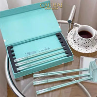 Set 10 Đôi Đũa Sứ Tiffany Fancy Club Porcelain Chopsticks Giftbox-Dinner Cutlery Set Dao Muỗng Nĩa-CẬU HAI HOME DECOR