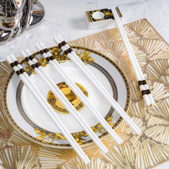 Set 10 Đôi Đũa Sứ V Class Black Greek Key Atélier Porcelain Chopsticks-CẬU HAI HOME DECOR