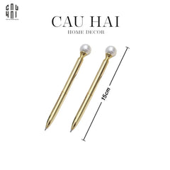 Set 2 Bút White Pearl-TƯỢNG TRANG TRÍ-CẬU HAI HOME DECOR