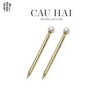 Set 2 Bút White Pearl-TƯỢNG TRANG TRÍ-CẬU HAI HOME DECOR