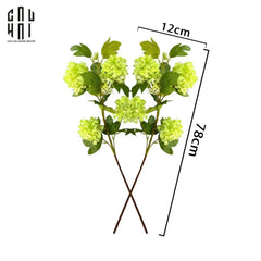 Set 2 Cành Cẩm Tú Cầu Mini - Xanh-Hoa Lụa-CẬU HAI HOME DECOR