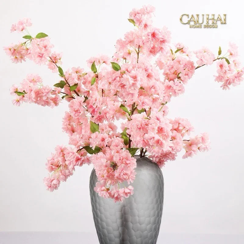 Set 2 Cành Hoa Anh Đào - Brush Pink Sakura-Hoa Lụa-CẬU HAI HOME DECOR