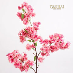 Set 2 Cành Hoa Anh Đào Trắng - White Sakura-Hoa Lụa-CẬU HAI HOME DECOR