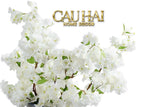 Set 2 Cành Hoa Anh Đào Trắng - White Sakura-Hoa Lụa-Đối tác tại Trung Quốc theo từng đơn đặt hàng-CẬU HAI HOME DECOR