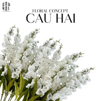 Set 2 Cành Hoa Chuông - White-Hoa Lụa-CẬU HAI HOME DECOR