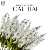 Set 2 Cành Hoa Chuông - White-Hoa Lụa-Đối tác tại Trung Quốc theo từng đơn đặt hàng-CẬU HAI HOME DECOR