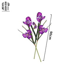 Set 2 Cành Hoa Diên Vĩ - Iris - Tím-Hoa Lụa-CẬU HAI HOME DECOR