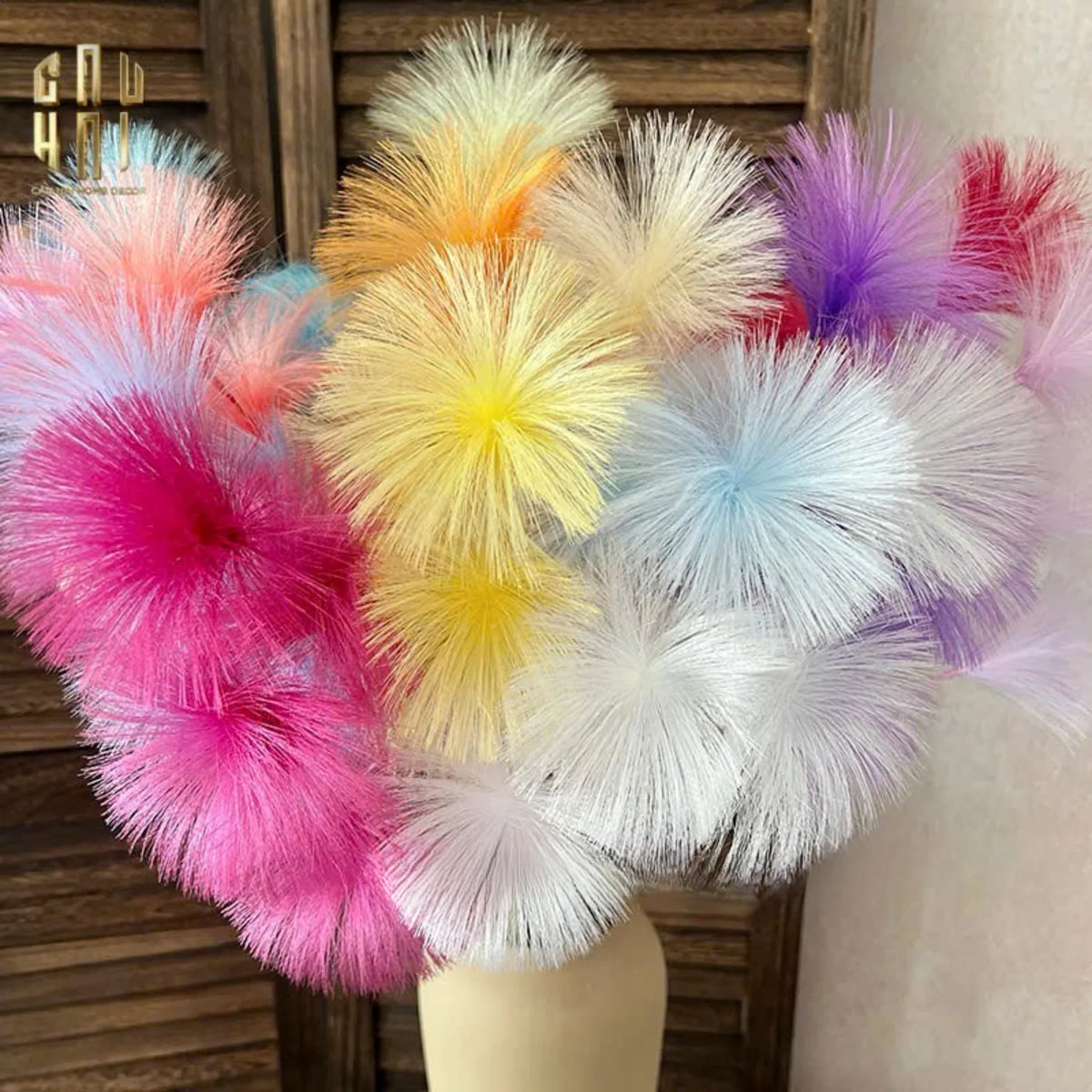 Set 2 Cành Hoa Firework Color Pop-Hoa Lụa-Đối tác tại Trung Quốc theo từng đơn đặt hàng-CẬU HAI HOME DECOR