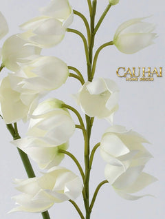 Set 2 Cành Hoa Lan Yucca-Hoa Lụa-CẬU HAI HOME DECOR