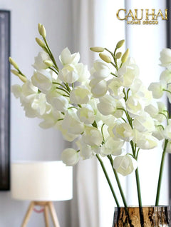 Set 2 Cành Hoa Lan Yucca-Hoa Lụa-CẬU HAI HOME DECOR