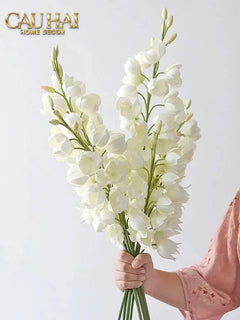 Set 2 Cành Hoa Lan Yucca-Hoa Lụa-CẬU HAI HOME DECOR