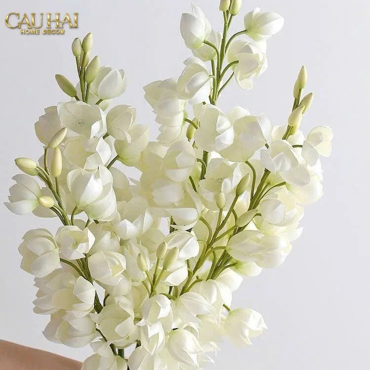 Set 2 Cành Hoa Lan Yucca-Hoa Lụa-CẬU HAI HOME DECOR
