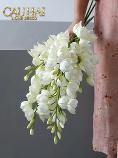 Set 2 Cành Hoa Lan Yucca-Hoa Lụa-CẬU HAI HOME DECOR