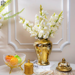 Set 2 Cành Hoa Lan Yucca-Hoa Lụa-CẬU HAI HOME DECOR