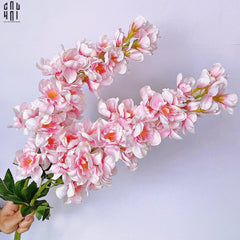 Set 2 Cành Hoa Phi Yến - Delphinium - Hồng Nhạt-Hoa Lụa-CẬU HAI HOME DECOR