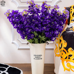 Set 2 Cành Hoa Phi Yến - Delphinium - Tím-Hoa Lụa-CẬU HAI HOME DECOR