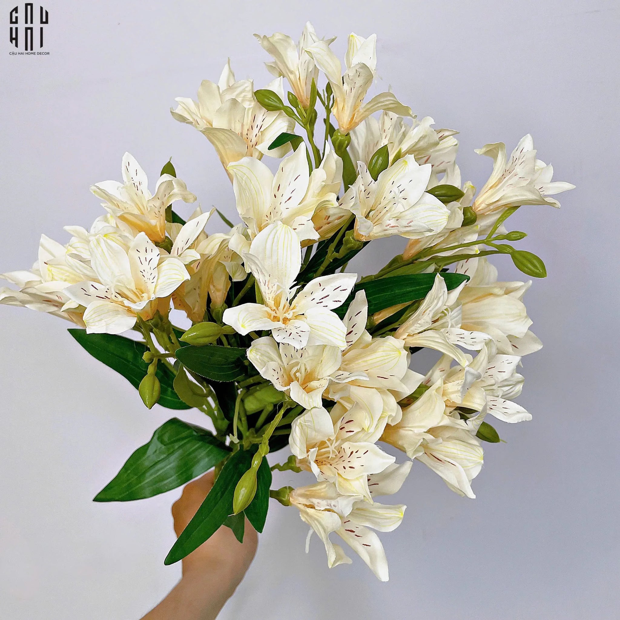 Set 2 Cành Hoa Thuỷ Tiên-Hoa Lụa-CẬU HAI HOME DECOR