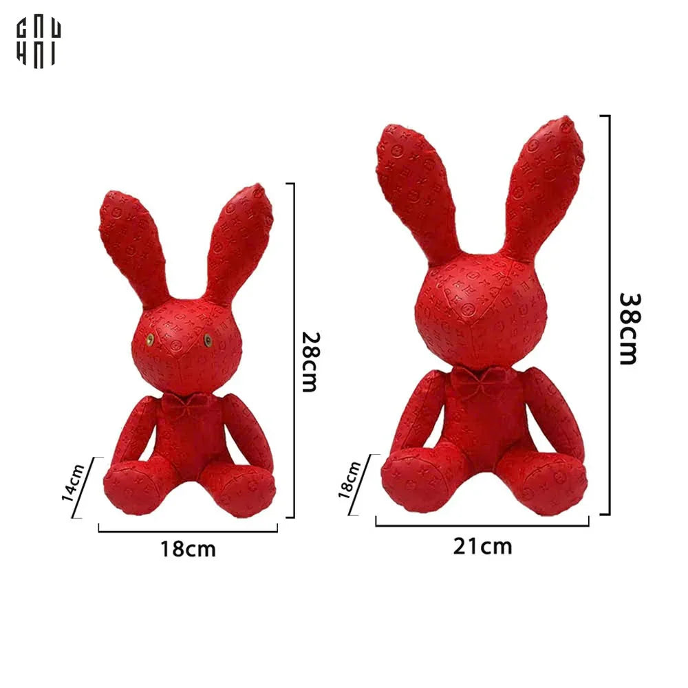 Set 2 Chú Thỏ Da Rouge Louis Lucky Bunny Diamant 28/38-TƯỢNG TRANG TRÍ-CẬU HAI HOME DECOR