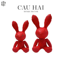 Set 2 Chú Thỏ Da Rouge Louis Lucky Bunny Diamant 28/38-TƯỢNG TRANG TRÍ-CẬU HAI HOME DECOR