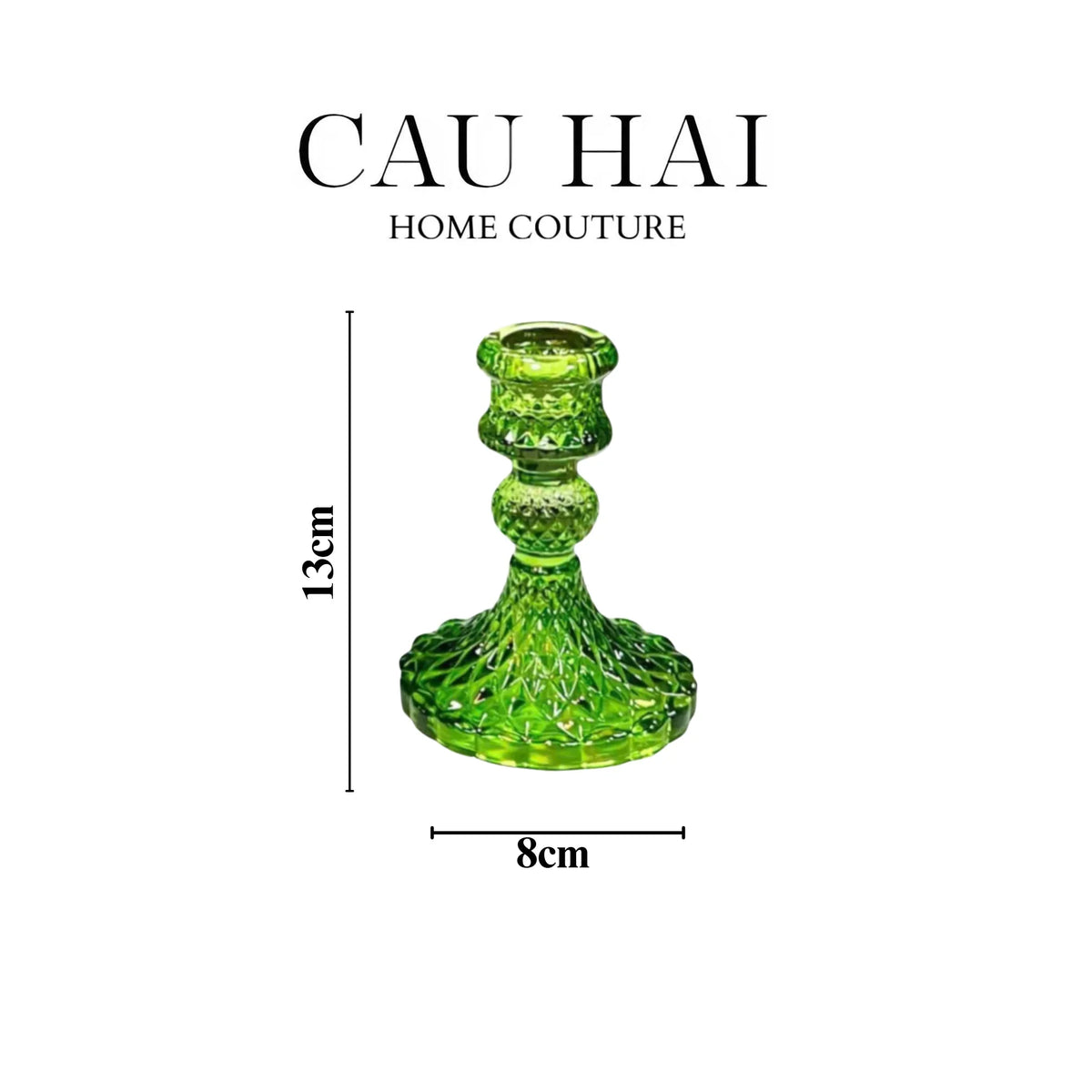 Set 2 Đế Nến Crystal Vert Éclat-ĐẾ NẾN-Đối tác tại Trung Quốc theo từng đơn đặt hàng-CẬU HAI HOME DECOR