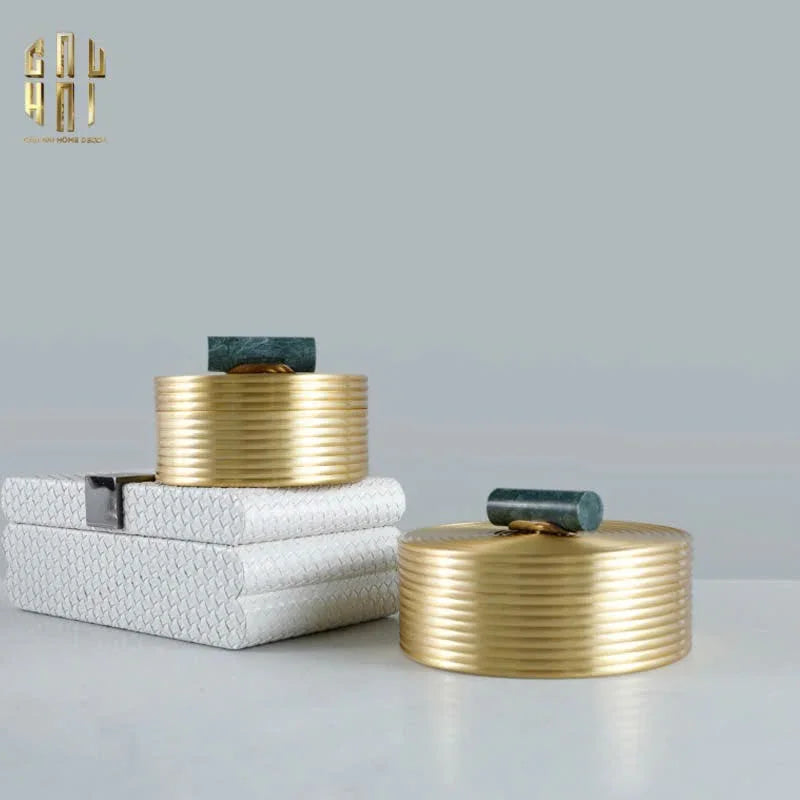 Set 2 Hộp Brasson Orbit Lid-HỘP TRANG SỨC-Đối tác tại Trung Quốc theo từng đơn đặt hàng-CẬU HAI HOME DECOR