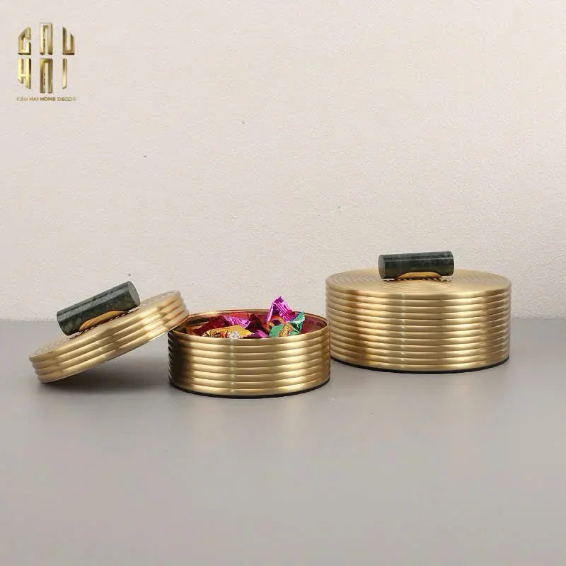 Set 2 Hộp Brasson Orbit Lid-HỘP TRANG SỨC-Đối tác tại Trung Quốc theo từng đơn đặt hàng-CẬU HAI HOME DECOR