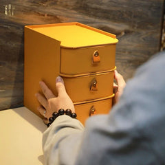 Set 2 Hộp Lưu Trữ Da Pu Alexander-CẬU HAI HOME DECOR