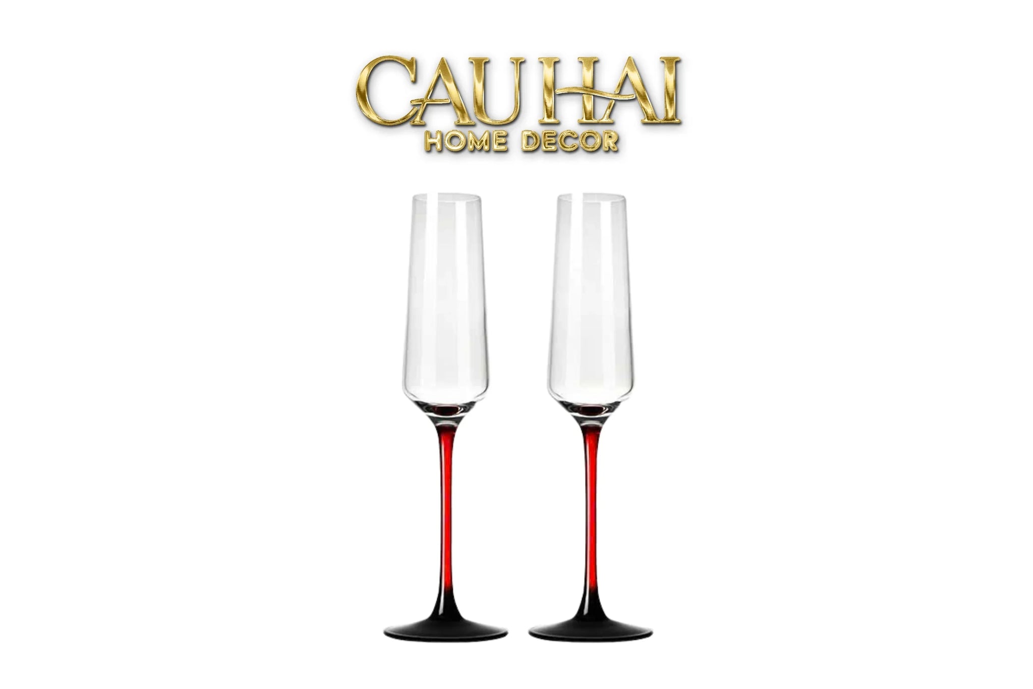 Set 2 Ly Champane Flute Sparkle Sparkling Glasses 240ml 4.2x26x7.1-LY THỦY TINH-CẬU HAI HOME DECOR