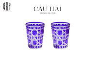 Set 2 Ly Cocktail Thuỷ Tinh D.O - Amethyst Cobalt 310Ml-LY THỦY TINH-CẬU HAI HOME DECOR