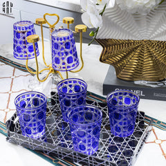 Set 2 Ly Cocktail Thuỷ Tinh D.O - Amethyst Cobalt 310Ml-CẬU HAI HOME DECOR