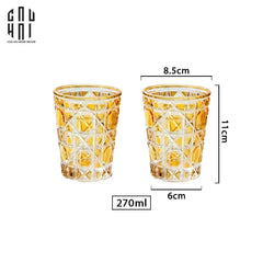 Set 2 Ly Cocktail Thuỷ Tinh D.O - Champagne Gold 310Ml-CẬU HAI HOME DECOR