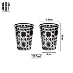 Set 2 Ly Cocktail Thuỷ Tinh D.O - Éclat Noir 310Ml-CẬU HAI HOME DECOR