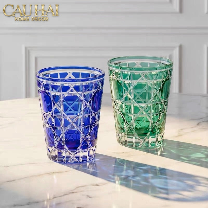 Set 2 Ly Cocktail Thuỷ Tinh D.O - Amethyst Cobalt 310Ml-LY THỦY TINH-Đối tác tại Trung Quốc theo từng đơn đặt hàng-CẬU HAI HOME DECOR