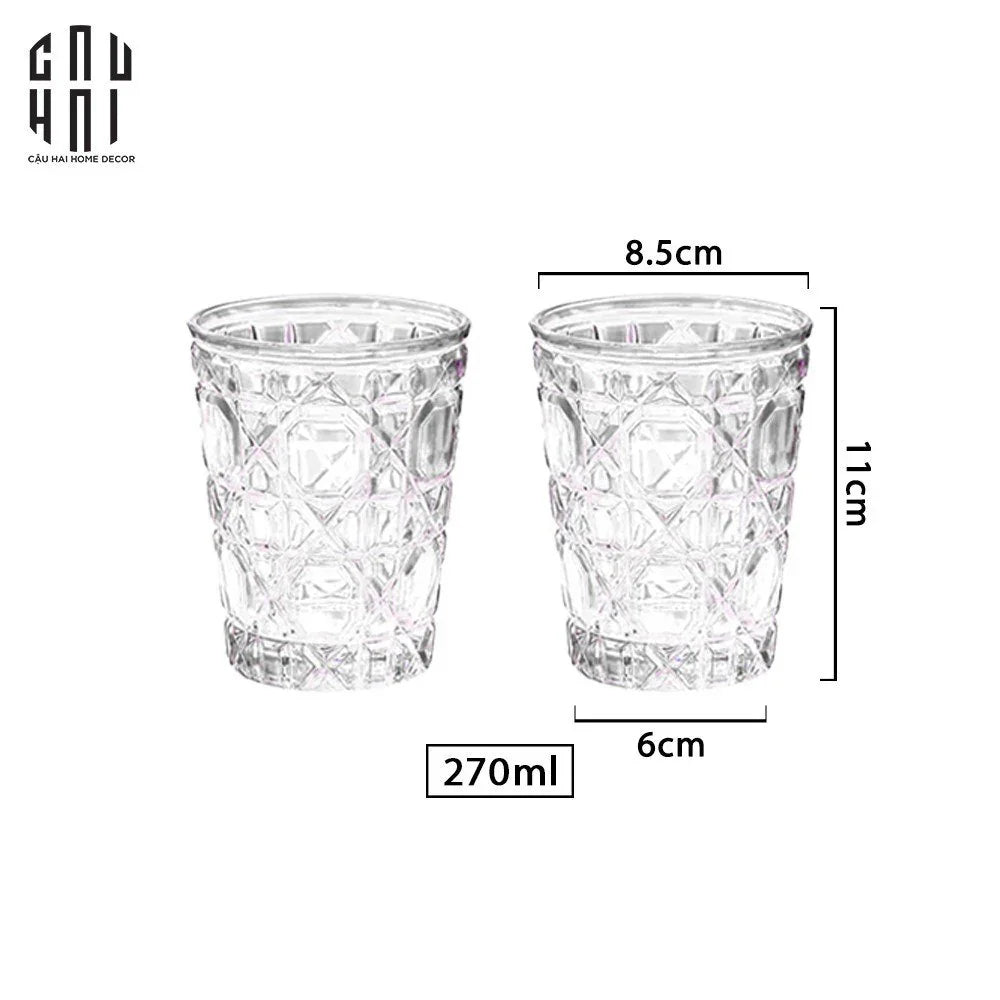 Set 2 Ly Cocktail Thuỷ Tinh D.O - Pure Crystal 310Ml-LY THỦY TINH-CẬU HAI HOME DECOR