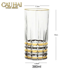 Set 2 Ly Cocktail Thuỷ Tinh Highball D'Or Glorious - 380Ml 7.3x15-LY THỦY TINH-CẬU HAI HOME DECOR