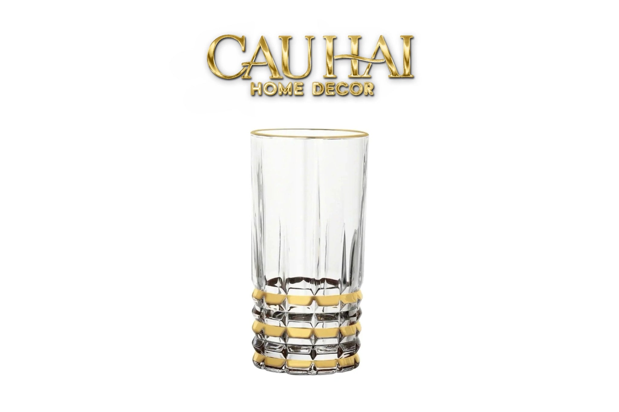 Set 2 Ly Cocktail Thuỷ Tinh Highball D'Or Glorious - 380Ml 7.3x15-LY THỦY TINH-CẬU HAI HOME DECOR