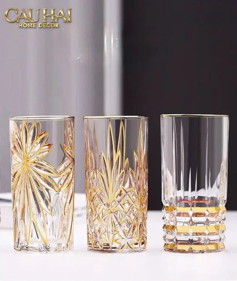 Set 2 Ly Cocktail Thuỷ Tinh Highball D'Or Glorious - 380Ml 7.3x15-LY THỦY TINH-CẬU HAI HOME DECOR